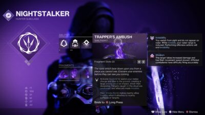 Destiny 2 Hunter Trapper’s Ambush