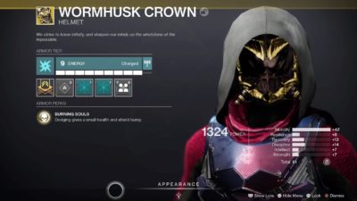 Destiny 2 Wormhusk Crown
