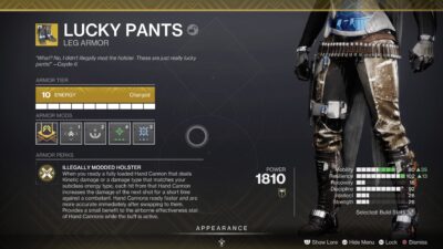 Destiny 2 Lucky Pants